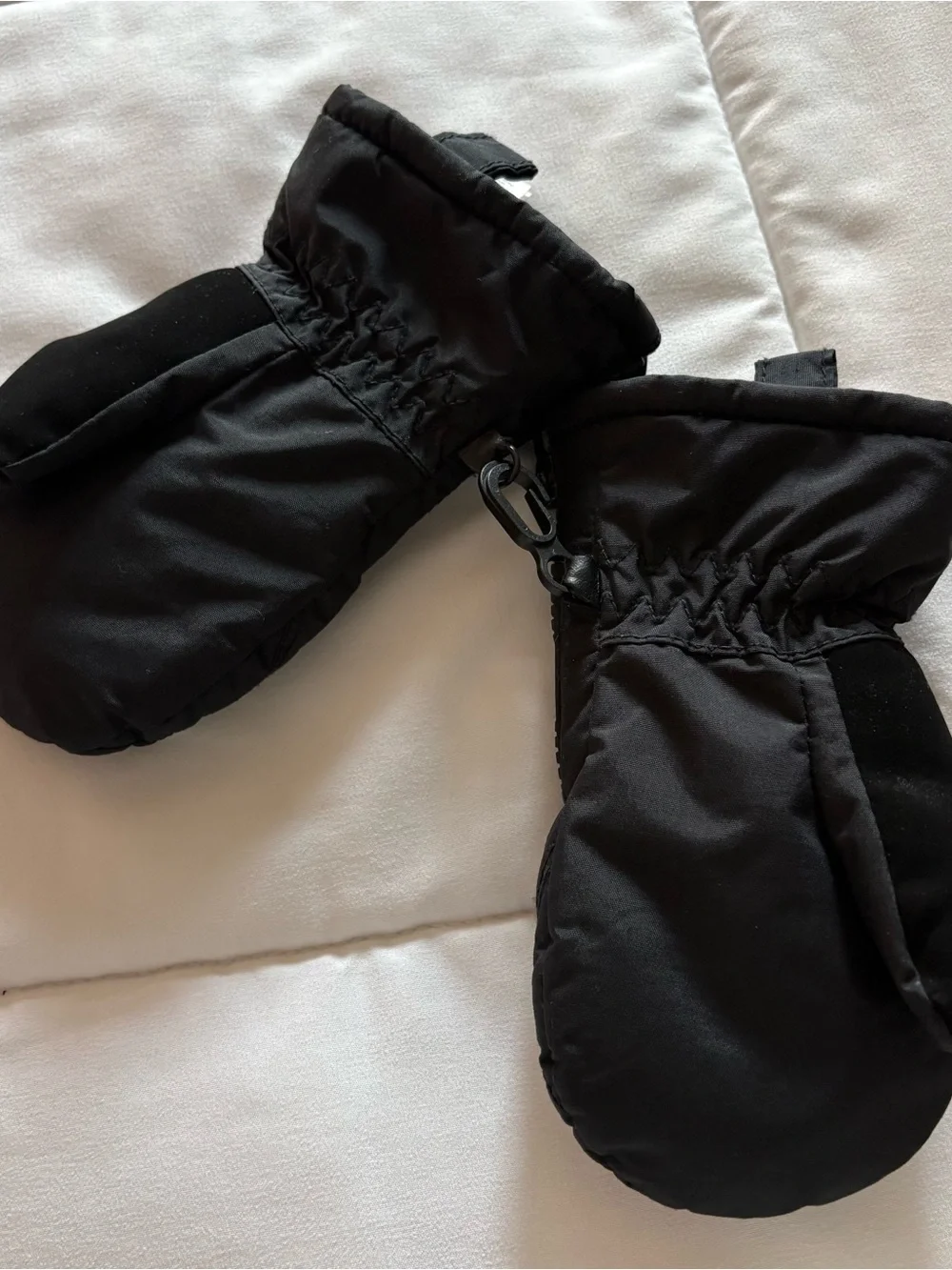 Columbia Kids Black Quilted Waterproof Ski Mittens